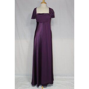 Cinderella Design #7302- Soft Satin Mother Of The Bride Dress-Size 3X-PLUM-NEW